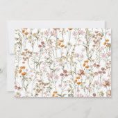 Baby in Bloom Foto Baby Showgarten Einladung (Rückseite)