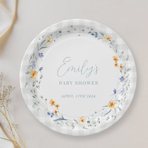 Baby in Bloom Frühling Sommer Floral Baby Shower Pappteller