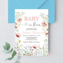 Baby in Bloom Frühlingsblumen Babyparty