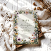 Baby in Bloom Garden Baby Dusche Einladung