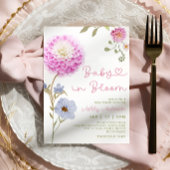 Baby in Bloom Garden Baby Dusche Einladung