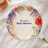 Baby in Bloom Garden Baby Dusche Pappteller