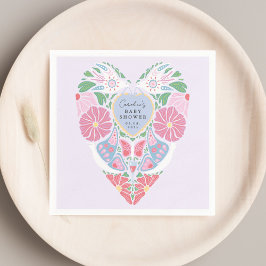 Baby in bloom garden baby shower Paper Napkins Serviette