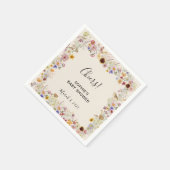 Baby in Bloom Garden Butterflies Babydusche Serviette (Ecke)