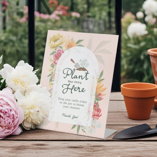 Baby in Bloom Garden Kinderdusche Windelwanne Sockelschild