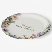 Baby in Bloom Garden Pappteller (Schrägansicht)