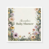 Baby in Bloom Garden Serviette (Vorderseite)