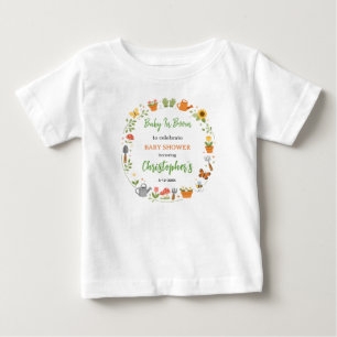 Baby in Bloom Garten-Baby-Party Süße Blumen T-shirt