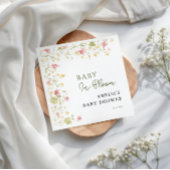 Baby In Bloom Garten Script Blumen Serviette