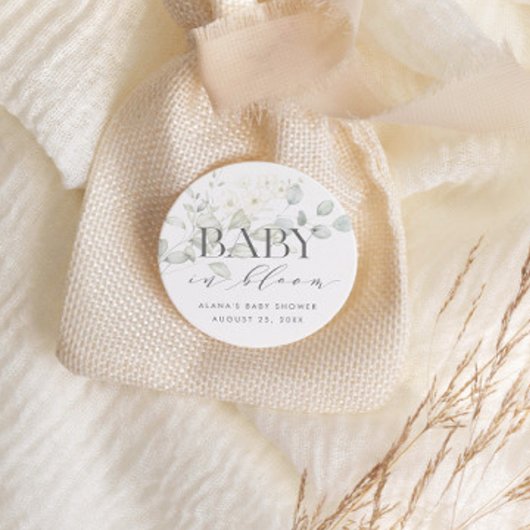 BABY IN BLOOM Gefallen oder Umschlag Sticker