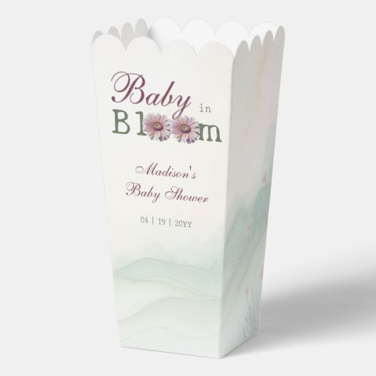 Baby in Bloom Gerber Daisies Baby Shower Geschenkschachtel (Vorderseite)