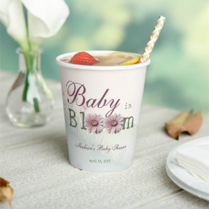 Baby in Bloom Gerber Daisies Baby Shower Pappbecher