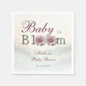 Baby in Bloom Gerber Daisies Baby Shower Serviette (Vorderseite)