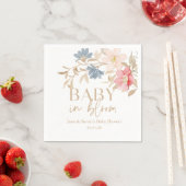 Baby in Bloom geschlechtsneutral Napkin Serviette (Beispiel)