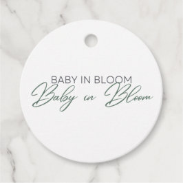 Baby in Bloom - Gipskraut Geschenkanhänger