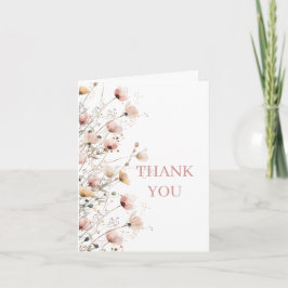 baby in bloom girl baby shower thank you card dankeskarte