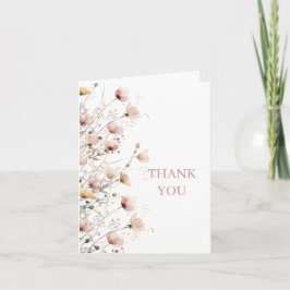 baby in bloom girl baby shower thank you card dankeskarte