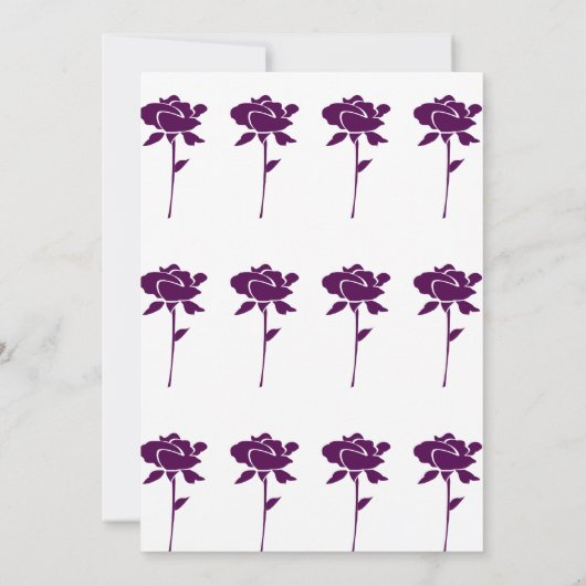 Baby in Bloom Girl Babydusche Lila Rose 2024 Einladung (Rückseite)