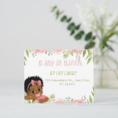 Baby in Bloom Girl Einladung (Stehend Vorderseite)