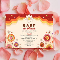 Baby in Bloom Groovy Retro Hippie Blume