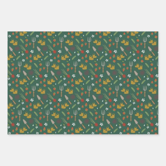 Baby in Bloom Growing Garden Baby Dusche Geschenkpapier Set (Vorderseite 3)