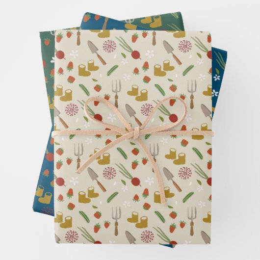 Baby in Bloom Growing Garden Baby Dusche Geschenkpapier Set (Beispiel)