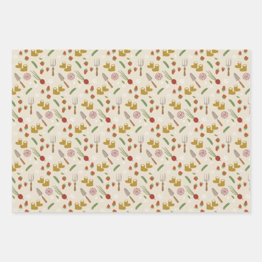 Baby in Bloom Growing Garden Baby Dusche Geschenkpapier Set (Vorderseite)