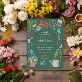 Baby in Bloom Growing Garden Kinderdusche Einladung