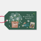 Baby in Bloom Growing Garden Kinderdusche Geschenkanhänger (Rückseite Horizontal)