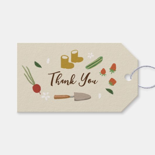 Baby in Bloom Growing Garden Kinderdusche Geschenkanhänger (Vorderseite (Horizontal))