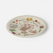 Baby in Bloom Growing Garden Kinderdusche Pappteller (Schrägansicht)