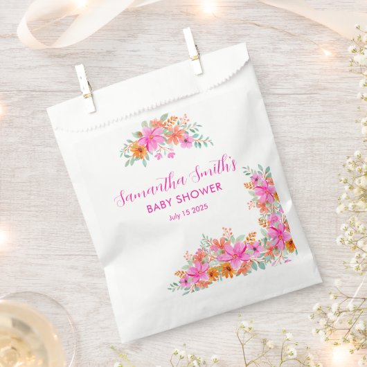 Baby in Bloom helle Sommerdusche Geschenktütchen (Ausgeschnitten)