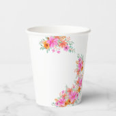 Baby in Bloom helle Sommerdusche Pappbecher (Rückseite)