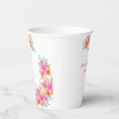 Baby in Bloom helle Sommerdusche Pappbecher (Rechts)