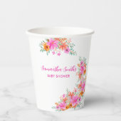 Baby in Bloom helle Sommerdusche Pappbecher (Vorderseite)