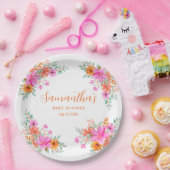 Baby in Bloom helle Sommerdusche Pappteller (Party)