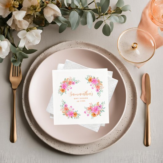 Baby in Bloom helle Sommerdusche Serviette