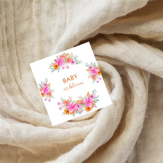 Baby in Bloom helle Sommerdusche Serviette