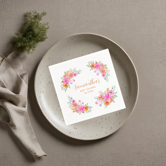 Baby in Bloom helle Sommerdusche Serviette