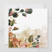 Baby in Bloom | Herbst Florals Babydusche (Rückseite)