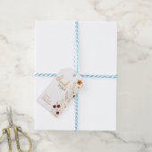 Baby in Bloom Herbst Wildblumen Kinderdusche Geschenkanhänger (Mit Garn)