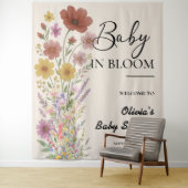 Baby in Bloom Hintergrund Wildblume Kinderdusche Wandteppich (Beispiel)