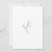 Baby in Bloom Kirry Blossom Dusche Einladung (Rückseite)