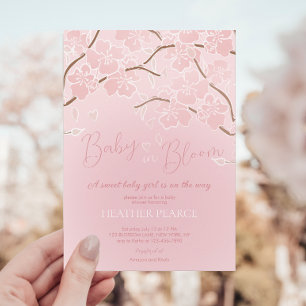 Baby in Bloom Kirry Blossom Dusche Einladung