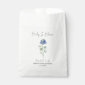 Baby in Bloom l Bluebell Seeds Baby Dusche Geschenktütchen (Vorderseite)