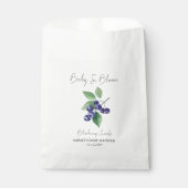 Baby in Bloom l Blueberry Seeds Baby Dusche Geschenktütchen (Vorderseite)