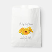 Baby in Bloom l Calendula Säuglingsdusche Geschenktütchen (Vorderseite)