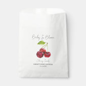 Baby in Bloom l Cherry Seeds Baby Dusche Geschenktütchen (Vorderseite)