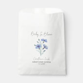 Baby in Bloom l Cornflower Seeds Baby Dusche Geschenktütchen (Vorderseite)