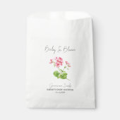 Baby in Bloom l Geranium Seeds Baby Dusche Geschenktütchen (Vorderseite)